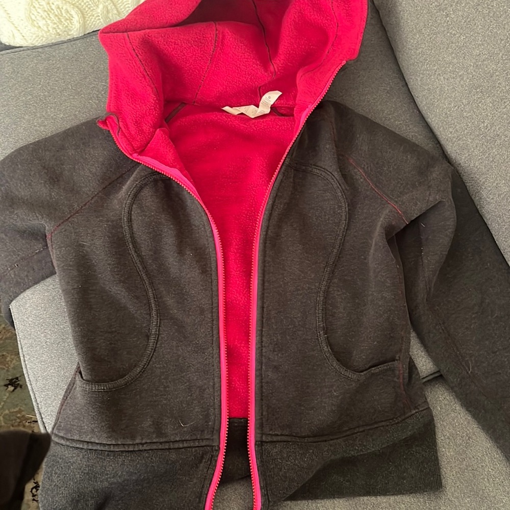 Lululemon sweatshirt size 8.  Fleece lined inside